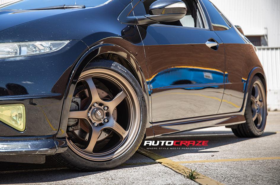 HONDA CIVIC 5 STUD MR131 MATTE BRONZE