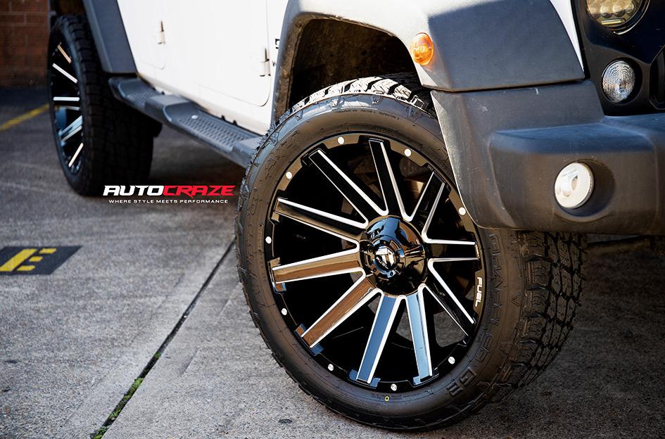JEEP WRANGLER CONTRA MATTE BLACK MILLED