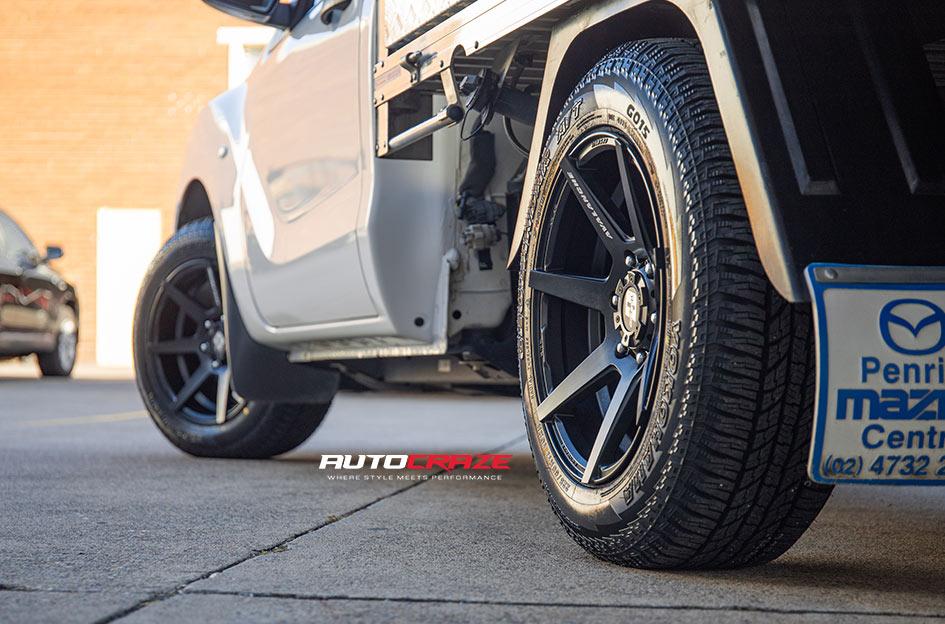 MAZDA BT 50 AVALANCHE MATTE BLACK FRONT MILLED