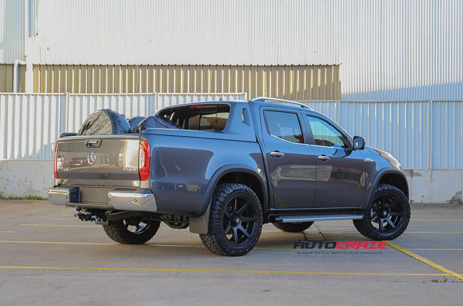 MERCEDES X CLASS AVALANCHE MATTE BLACK FRONT MILLED