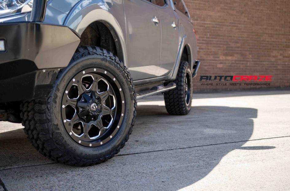 MITSUBISHI TRITON BOOST GLOSS BLACK MILLED ACCENTS