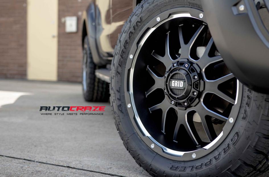 FORD RANGER GD02 MATTE BLACK MILLED ACCENTS