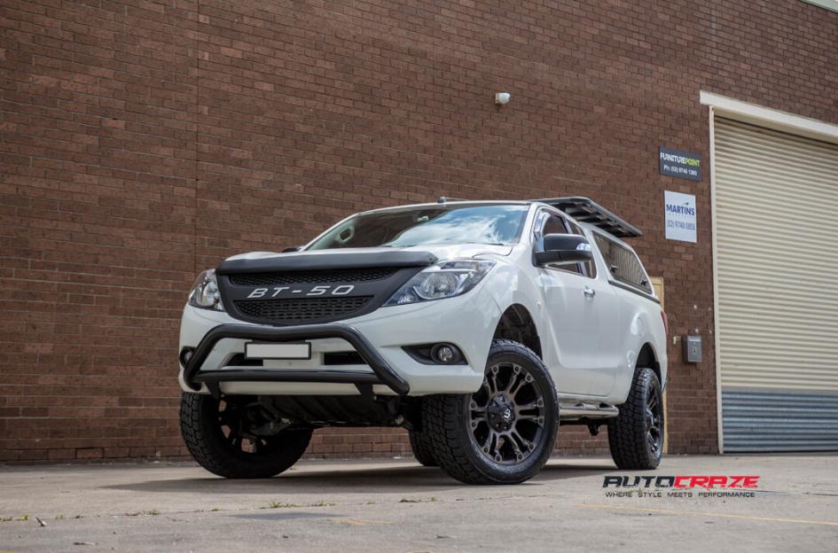 MAZDA BT 50 VAPOR BLACK MACHINED WITH DARK TINT
