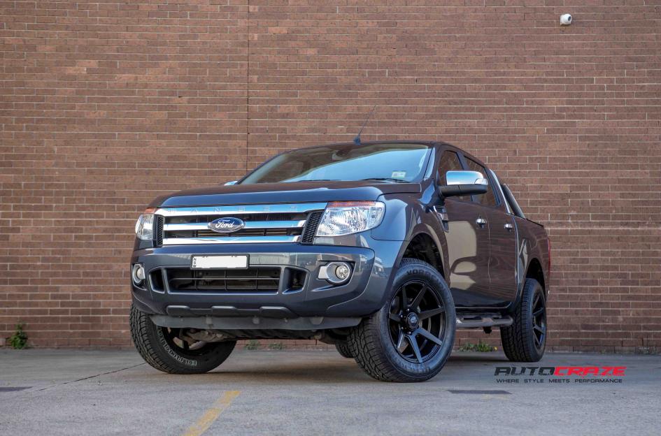 FORD RANGER AVALANCHE MATTE BLACK MILLED FONT 3