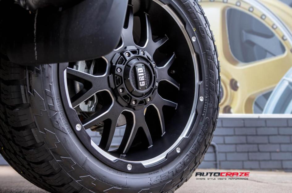 FORD RANGER GD02 MATTE BLACK MILLED ACCENTS