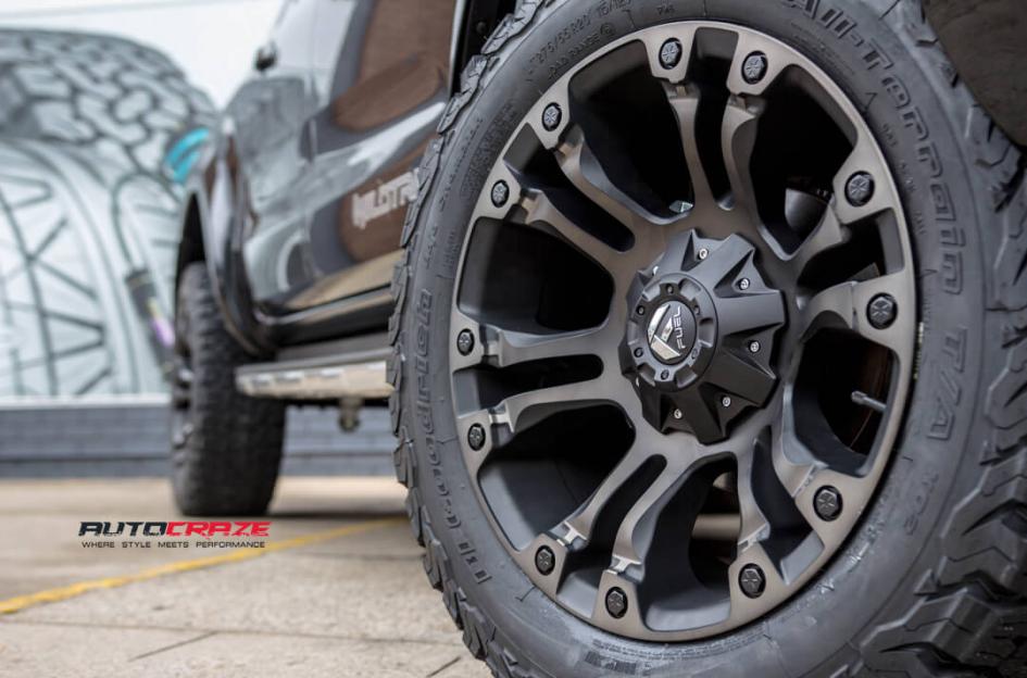 FORD-RANGER-VAPOR-BLACK-MACHINED-WITH-DARK-TINT