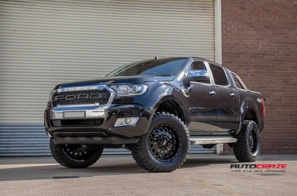 FORD RANGER GD03 GLOSS BLACK MILLED ACCENTS 5