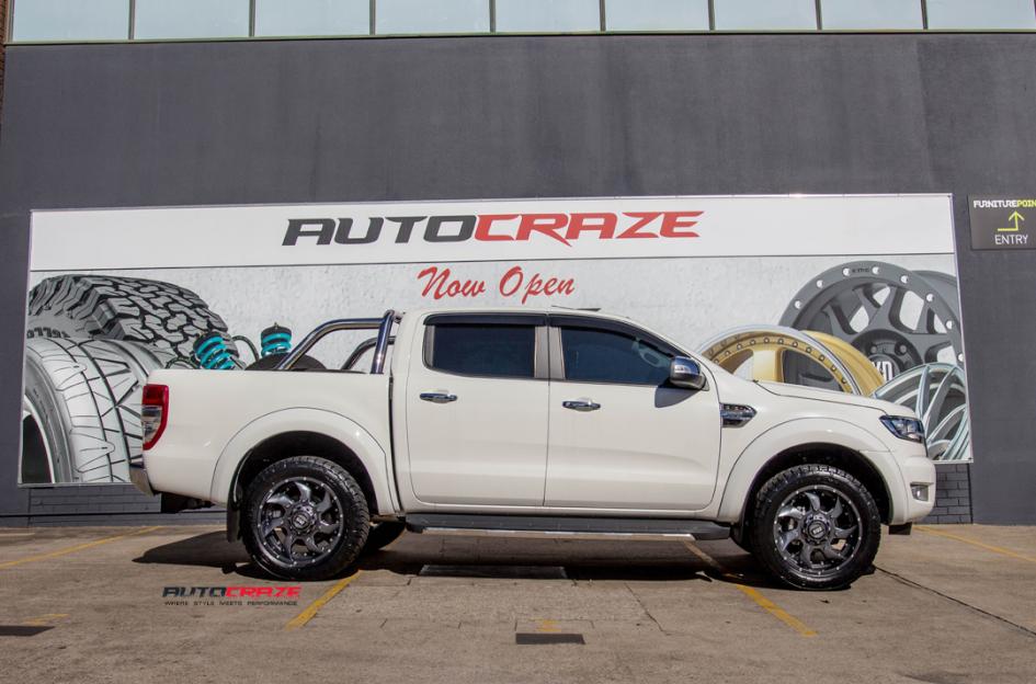 FORD RANGER GD01 GRAPHITE MILLED ACCENTS WITH CHROME INSERTS