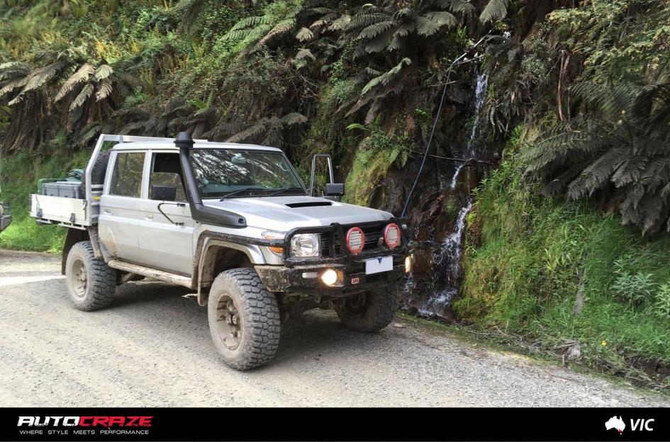 TOYOTA LANDCRUSIER THROTTLE GLOSS BLACK MILLED ACCENTS