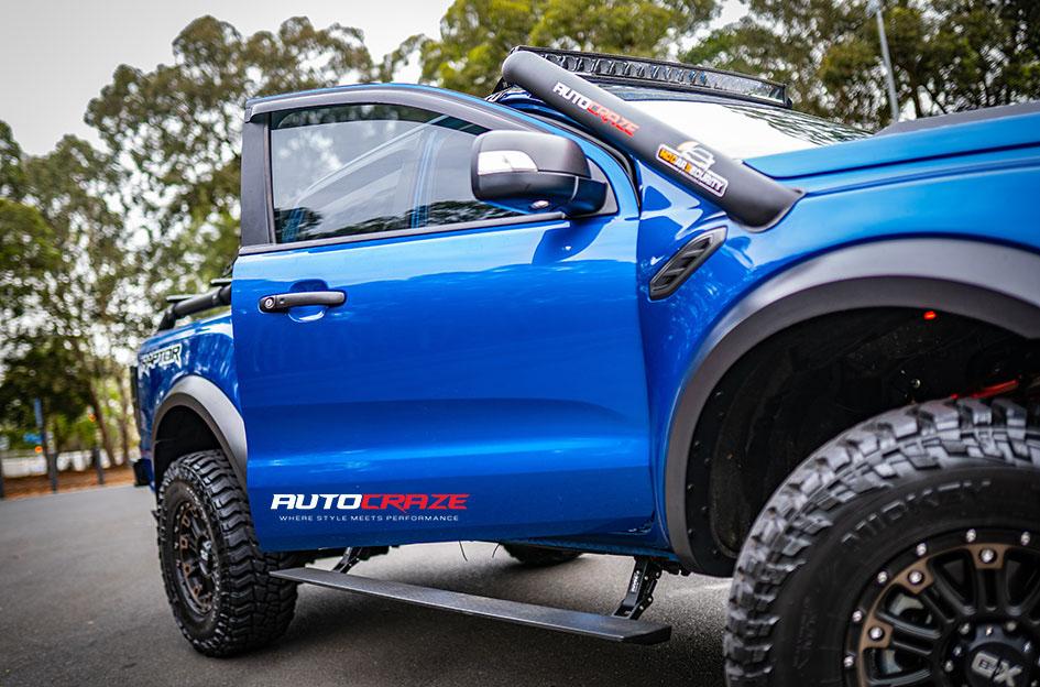FORD RANGER RAPTOR HOSS XD II SATIN BLACK DARK TINT