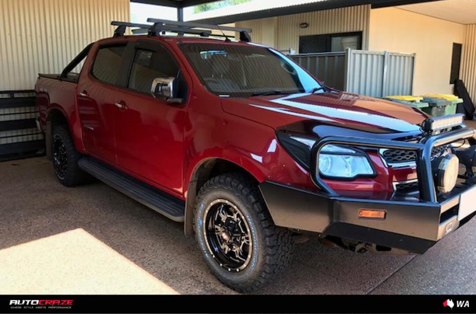 HOLDEN COLORADO MACE GLOSS BLACK MILLED ACCENTS