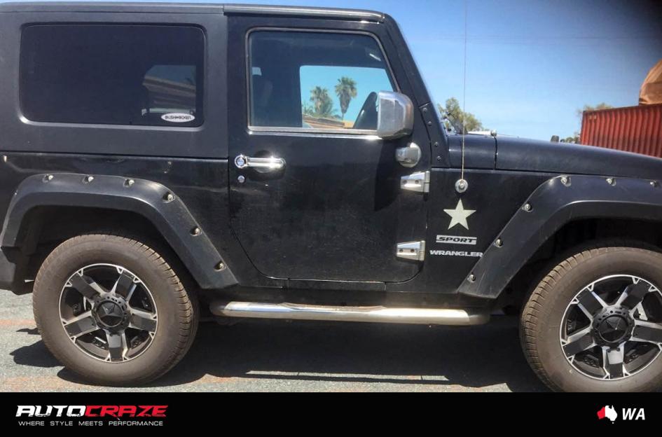 JEEP WRANGLER ROCKSTAR XD 2 MATTE BLACK MACHINED FACE