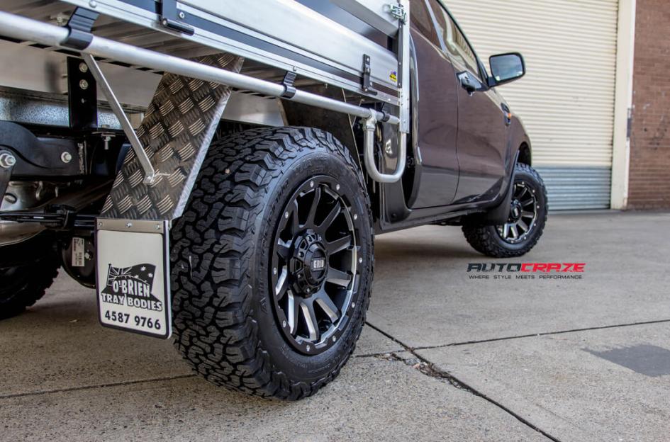 FORD RANGER GRID GD05 MATTE BLACK MILLED ACCENTS