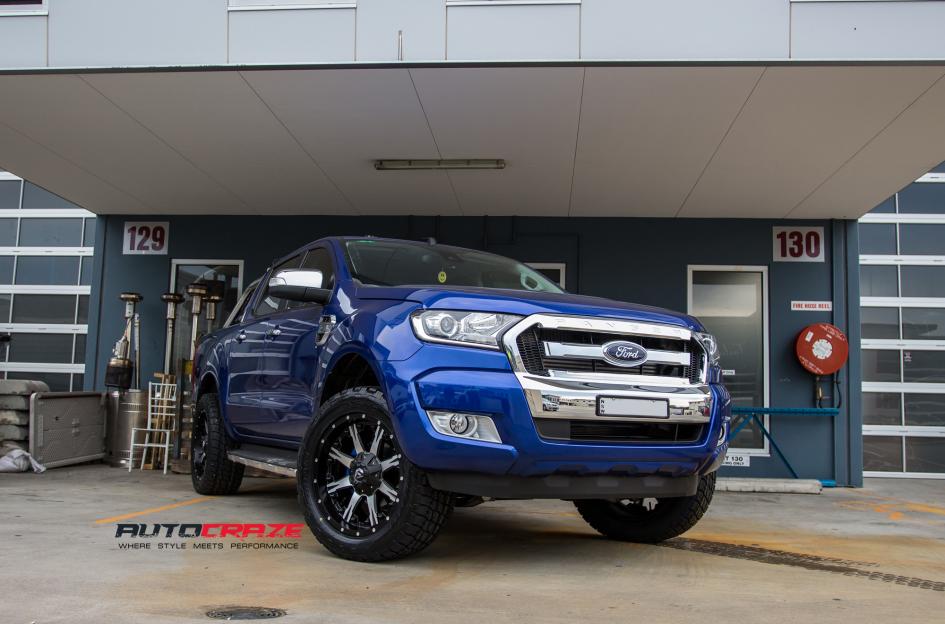 FORD RANGER NUTZ BLACK MACHINED FACE