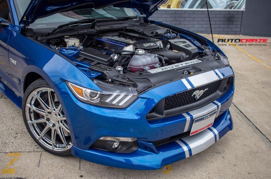 FORD MUSTANG ESSEN SILVER MACHINED FACE