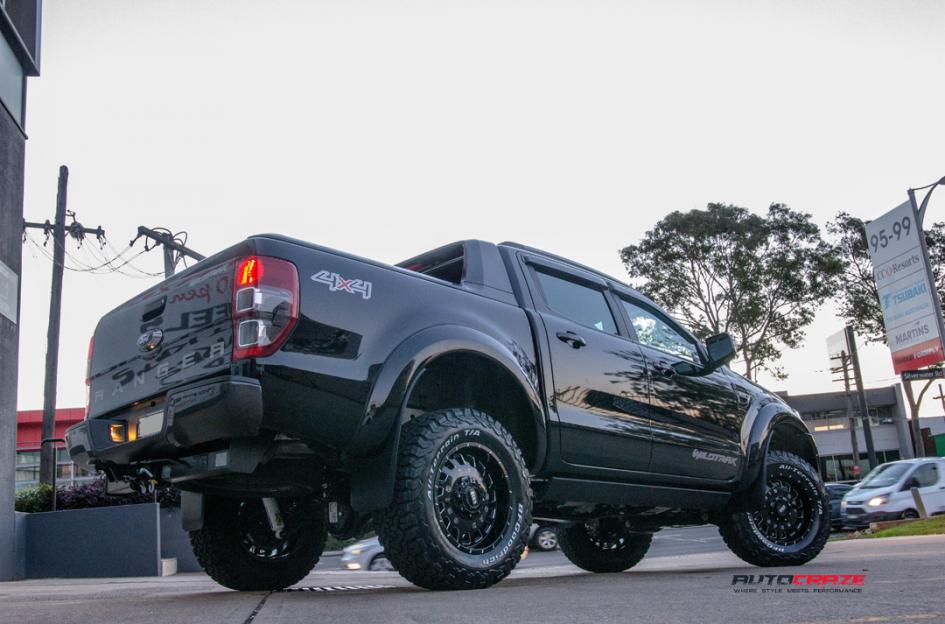 FORD RANGER GD03 GLOSS BLACK MILLED ACCENTS