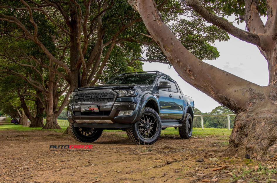 FORD RANGER GD02 MATTE BLACK MACHINED FACE