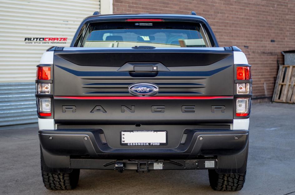 FORD RANGER GD06 MATTE BLACK MACHINED FACE WITH DARK MATTE TINT 3