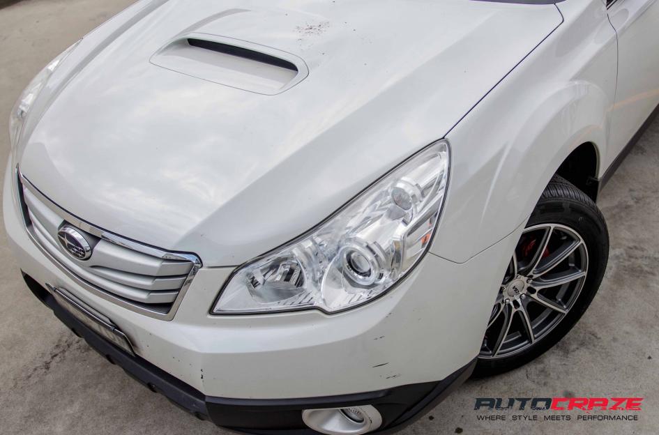 SUBARU OUTBACK CHICANE GUN METAL MACHINED FACE