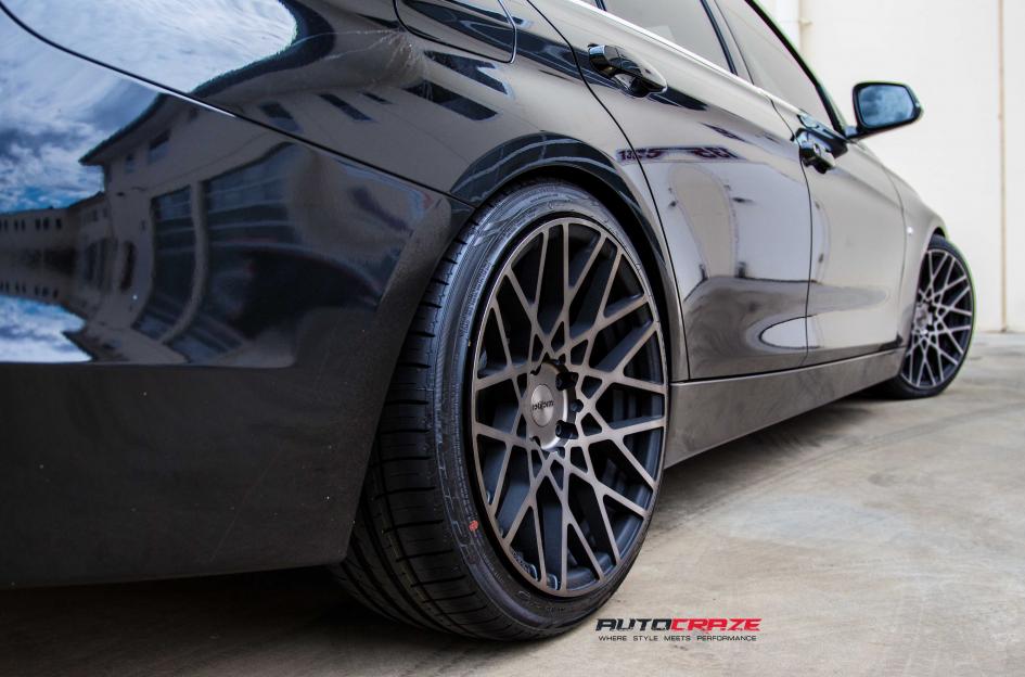BMW 335I BLQ MATTE BLACK TINTED FACE