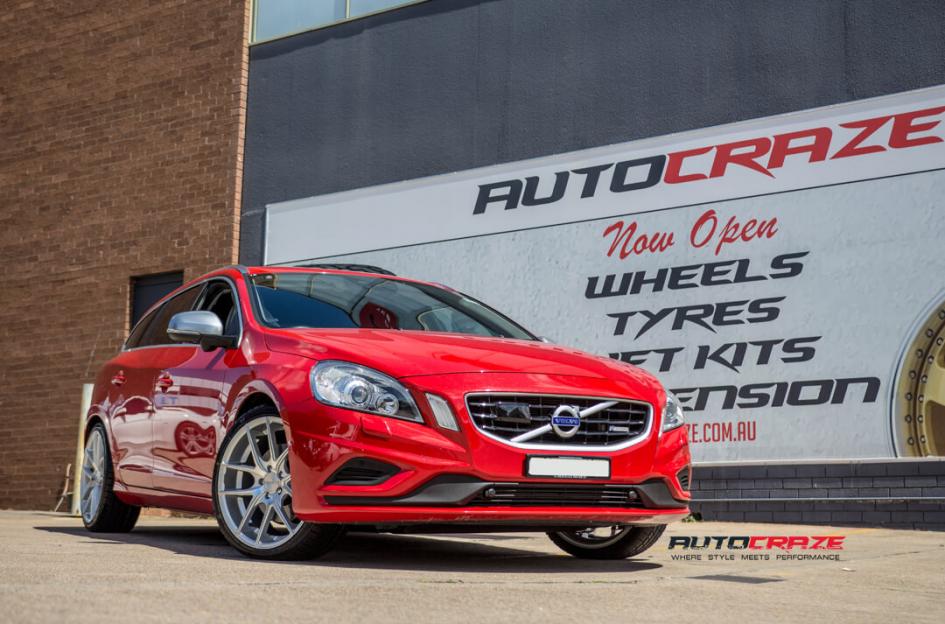 VOLVO V60 TARGA SILVER MACHINED FACE