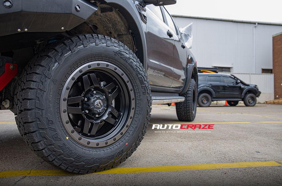 FORD RANGER ANZA MATTE ANTHRACITE WITH BLACK RING