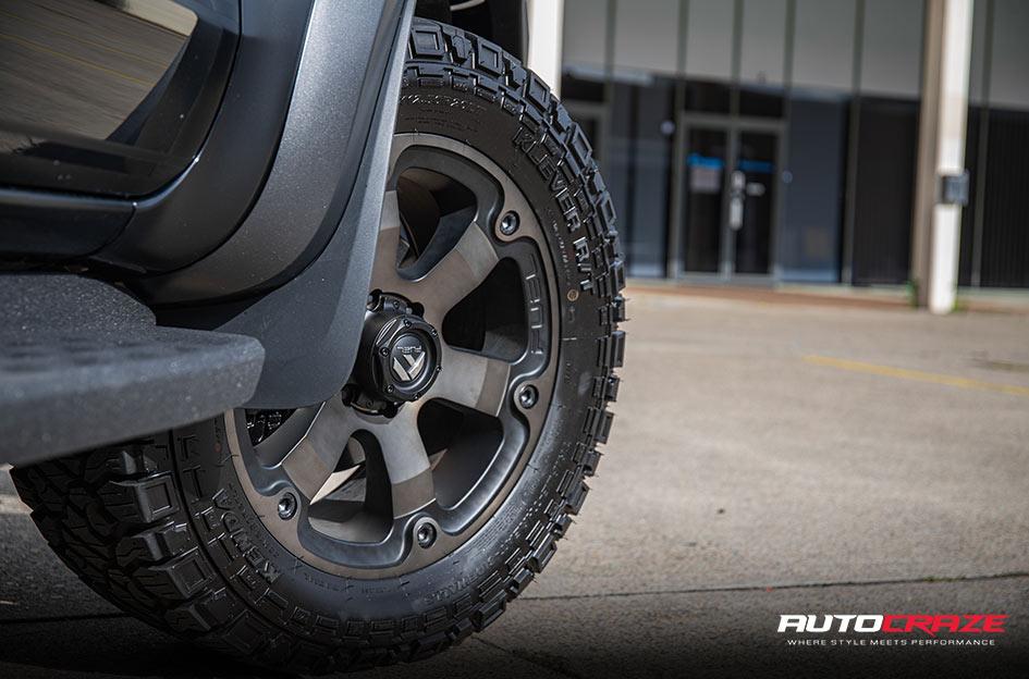 FORD RANGER RAPTOR BEAST BLACK MACHINED WITH DARK TINT