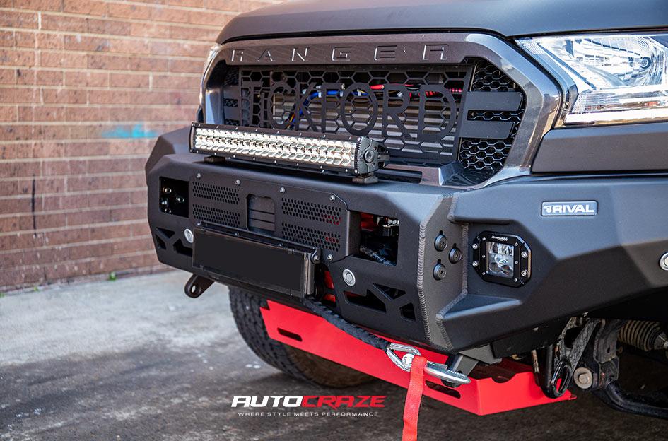 FORD RANGER CONTRA MATTE BLACK MILLED