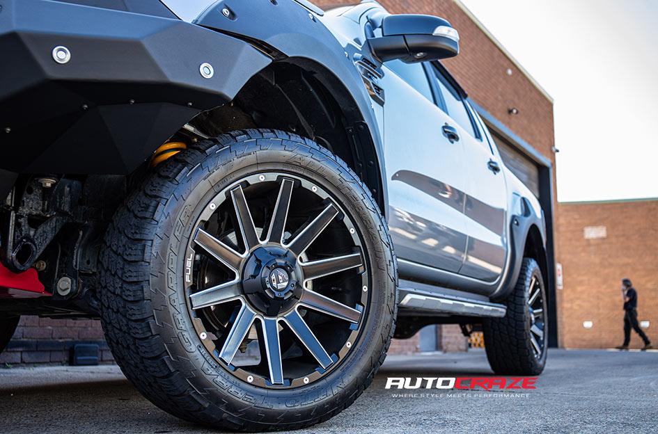 FORD RANGER CONTRA MATTE BLACK MILLED