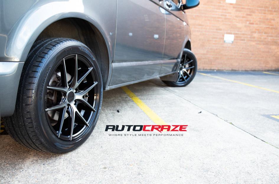 VOLKSWAGEN TRANSPORTER TARGA BLACK MACHINED FACE