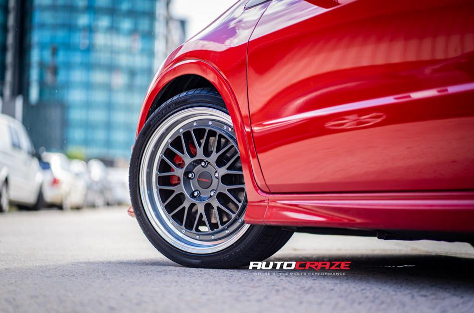 HONDA-CIVIC--5-STUD--ZR5--GUN-METAL-POLISHED-LIP