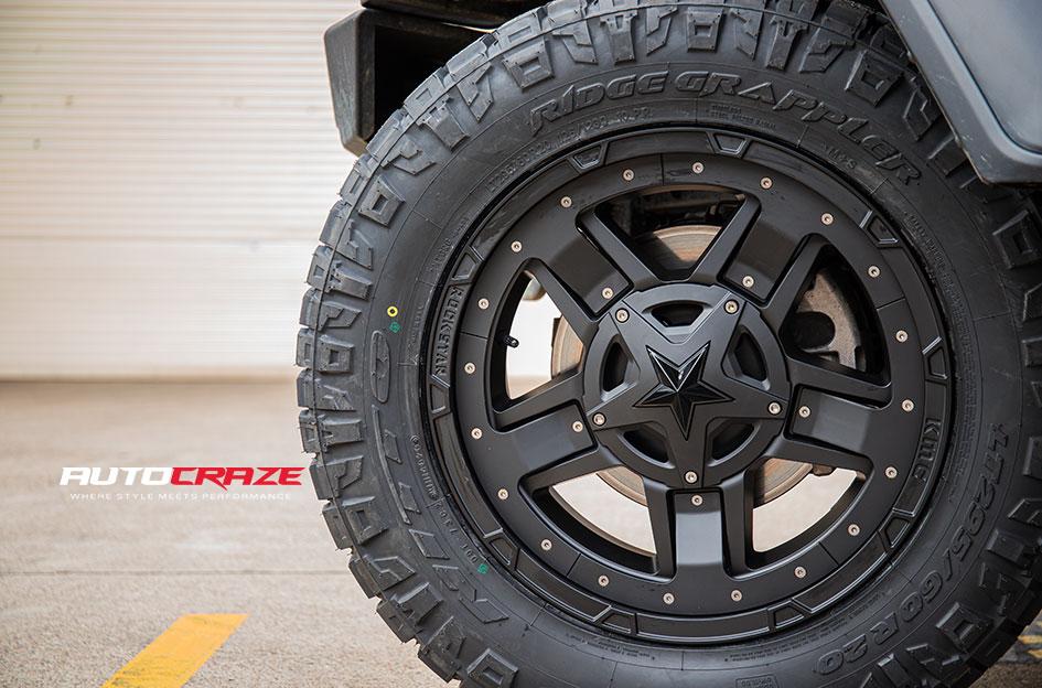 JEEP WRANGLER ROCKSTAR XD 3 MATTE BLACK