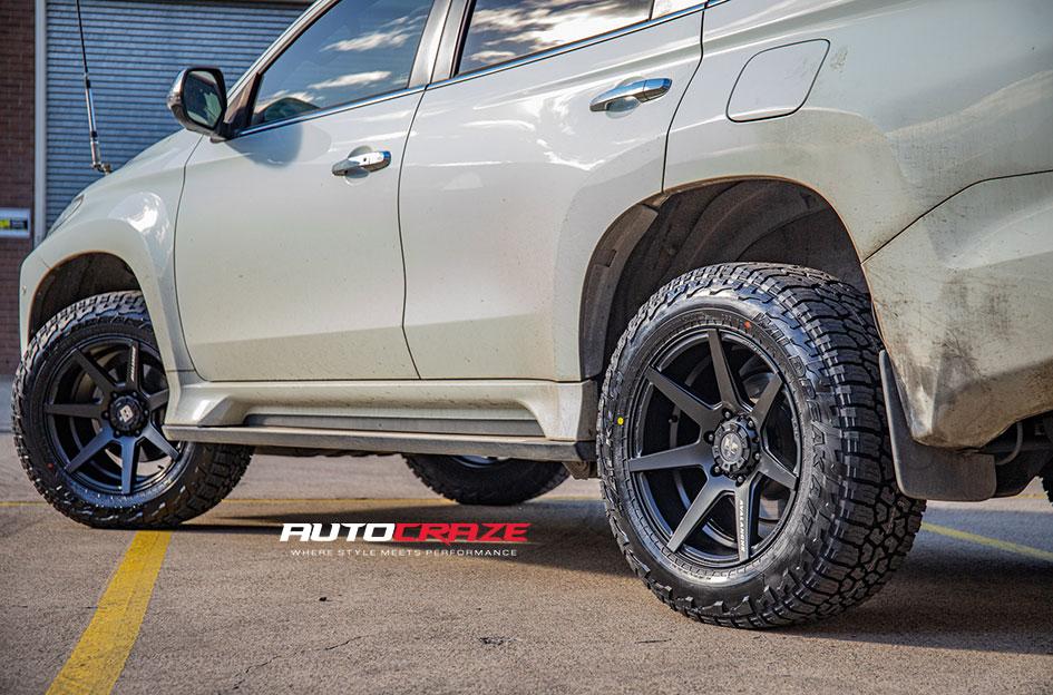 MITSUBISHI PAJERO AVALANCHE MATTE BLACK FRONT MILLED
