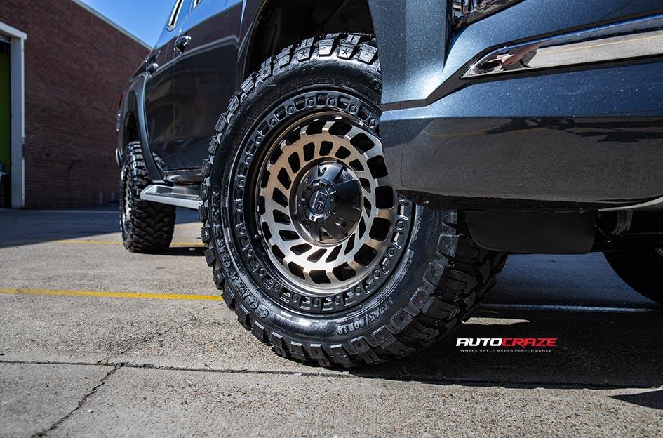 MITSUBISHI TRITON ZOMBIE SATIN BLACK MACHINED BRONZE TINT