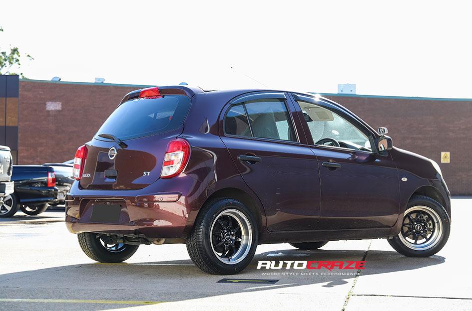 NISSAN MICRA TUNING BLACK POLISH LIP
