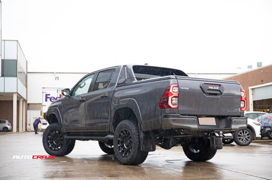 TOYOTA HILUX N80 4WD MISSION MATTE BLACK MACHINED TINTED SPOKES