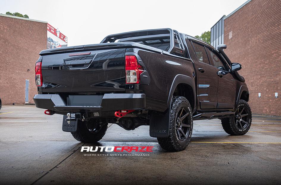 TOYOTA HILUX N80 RUGGED X AVALANCHE MATTE BLACK GREY FACE
