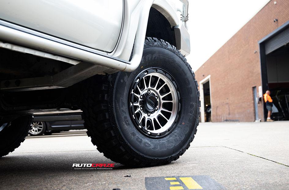 TOYOTA HILUX N70 4WD IMPACT KM542 SATIN BLACK MACHINED FACE