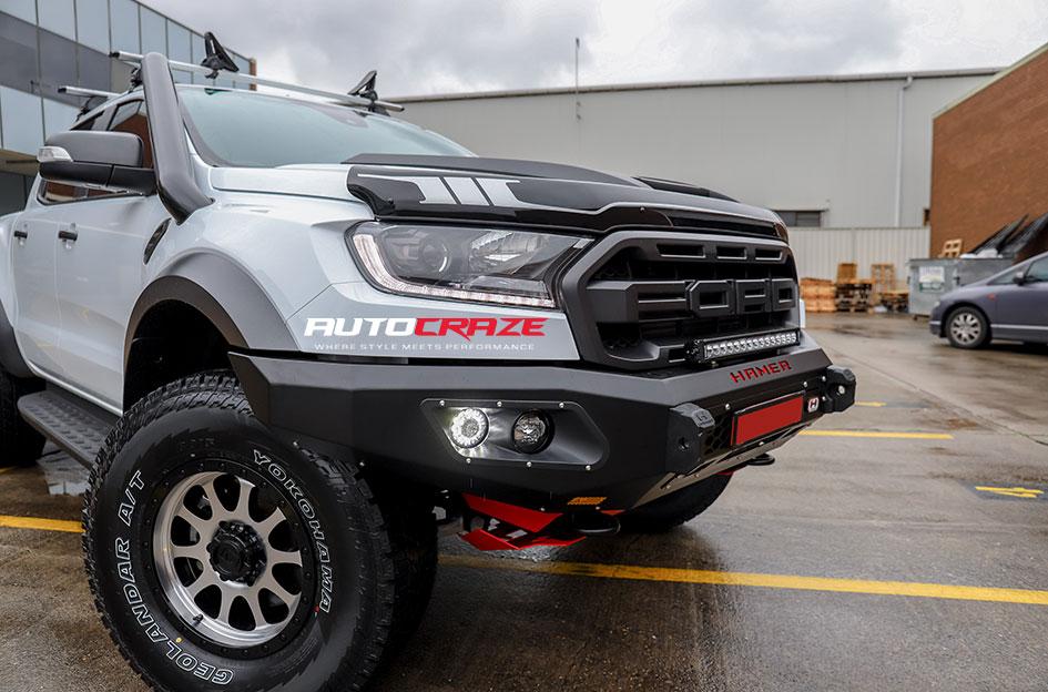 FORD RANGER RAPTOR HURRICANE GLOSS BLACK MACHINED FACE