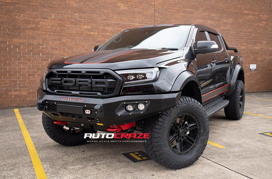 FORD RANGER RAPTOR RAILCAR 6 SATIN BLACK