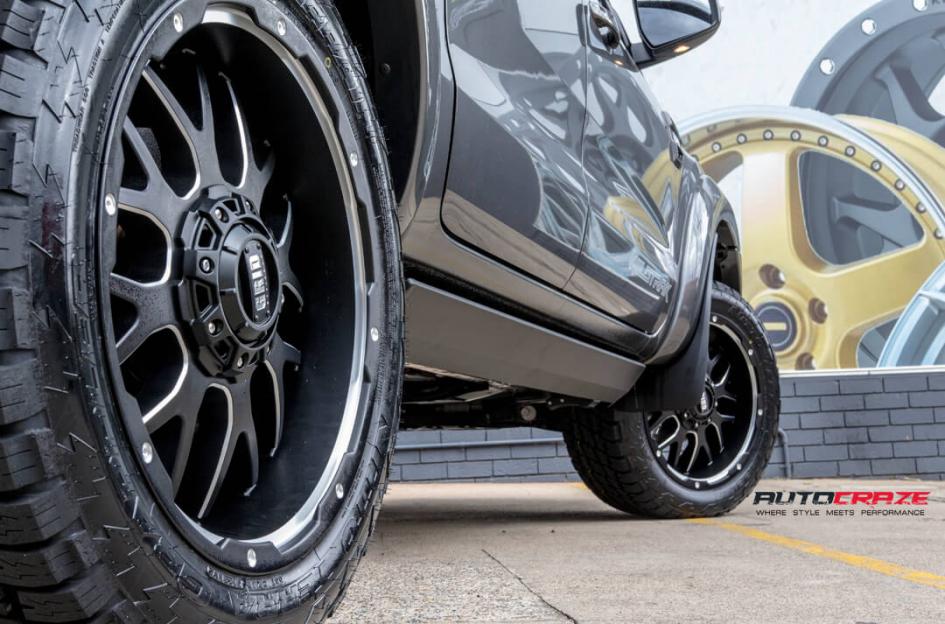 FORD RANGER GD02 MATTE BLACK MILLED ACCENTS