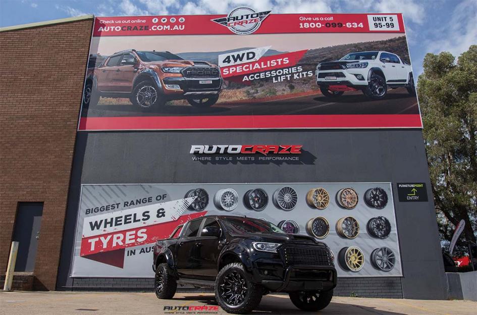 FORD RANGER ASSAULT GLOSS BLACK MILLED ACCENTS