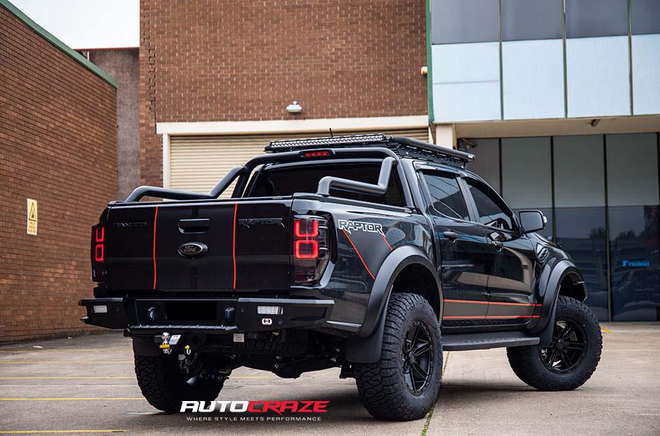 FORD RANGER RAPTOR RAILCAR 6 SATIN BLACK