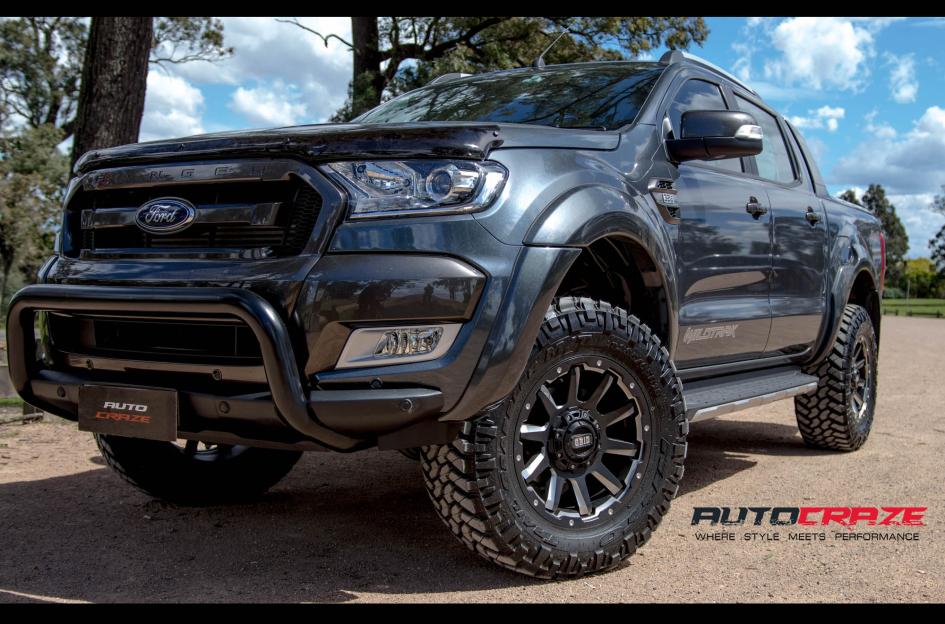 FORD RANGER GRID GD05 MATTE BLACK MILLED ACCENTS