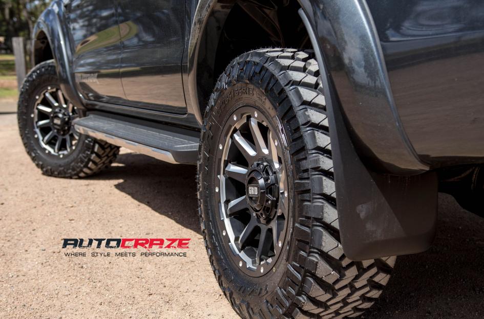 FORD RANGER GRID GD05 MATTE BLACK MILLED ACCENTS