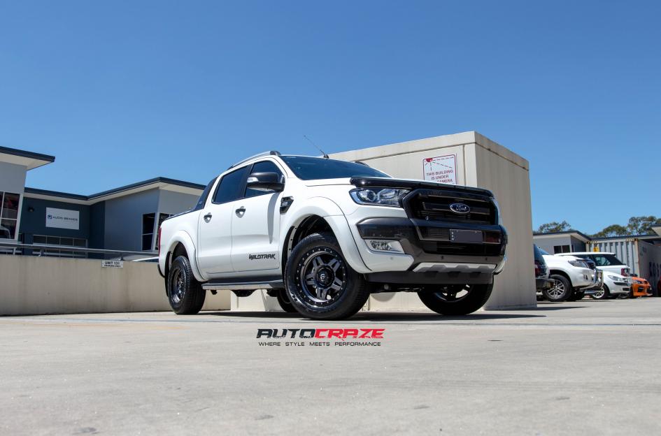 FORD RANGER TROPHY MATTE ANTHRACITE WITH BLACK RING 8
