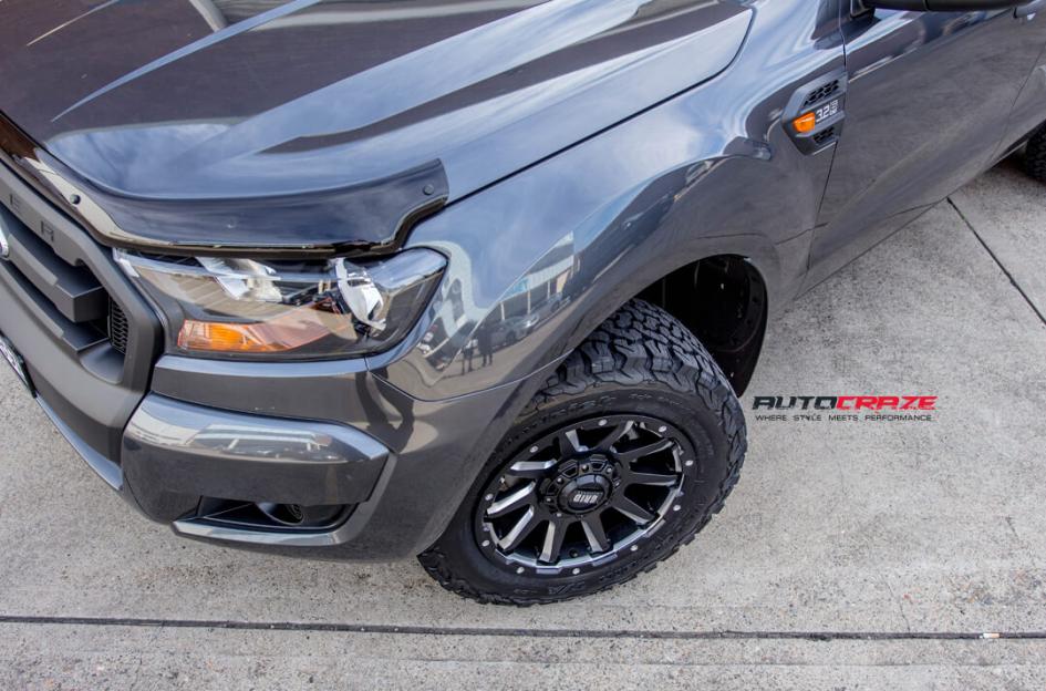 FORD RANGER GRID GD05 MATTE BLACK MILLED ACCENTS