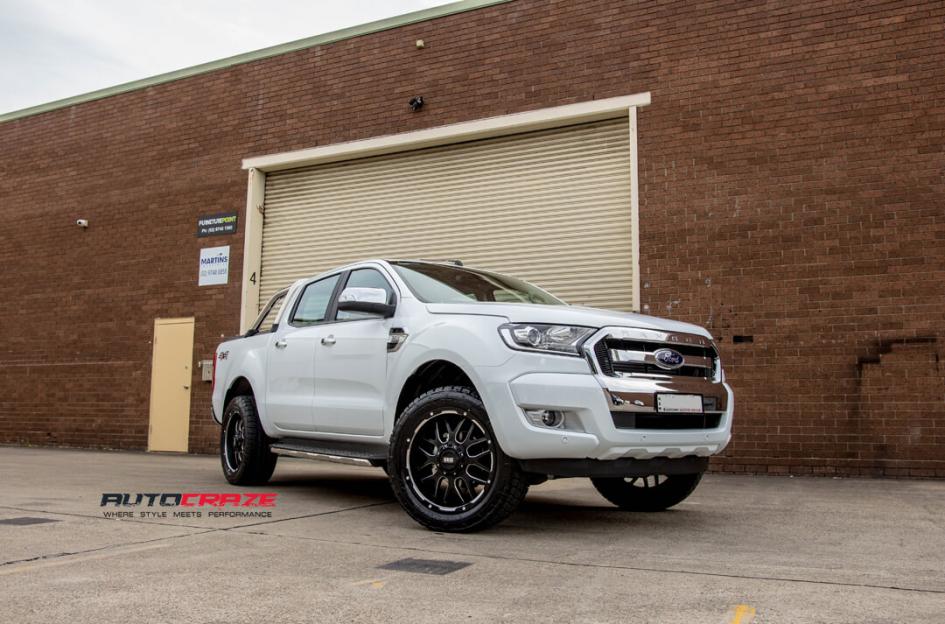 FORD RANGER GD02 MATTE BLACK MILLED ACCENTS