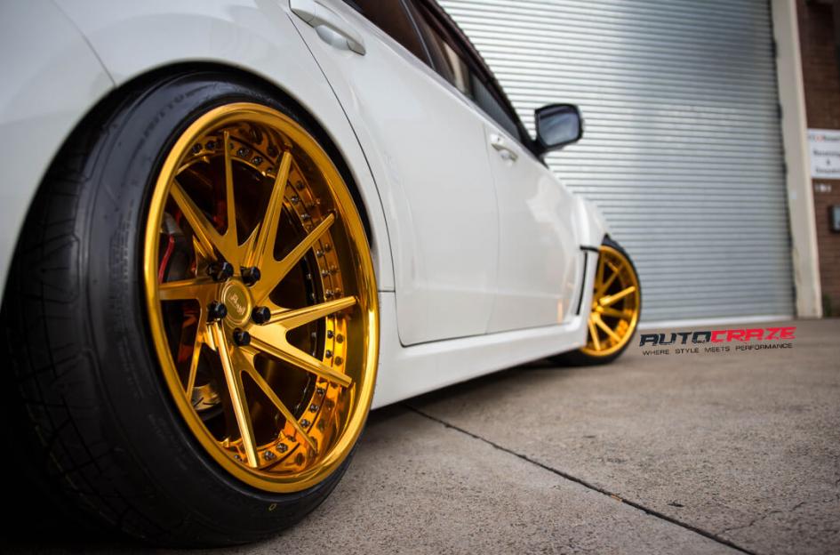 SUBARU WRX INVERT 3 PIECE FORGED4K GOLD
