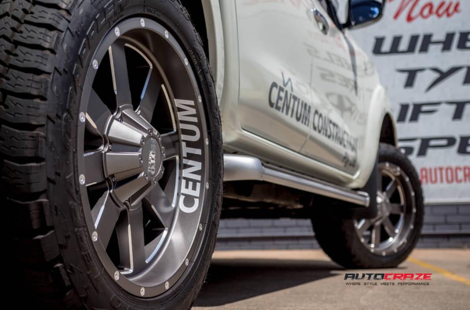 NISSAN NAVARA MO962 SATIN GREY MILLED ACCENTS
